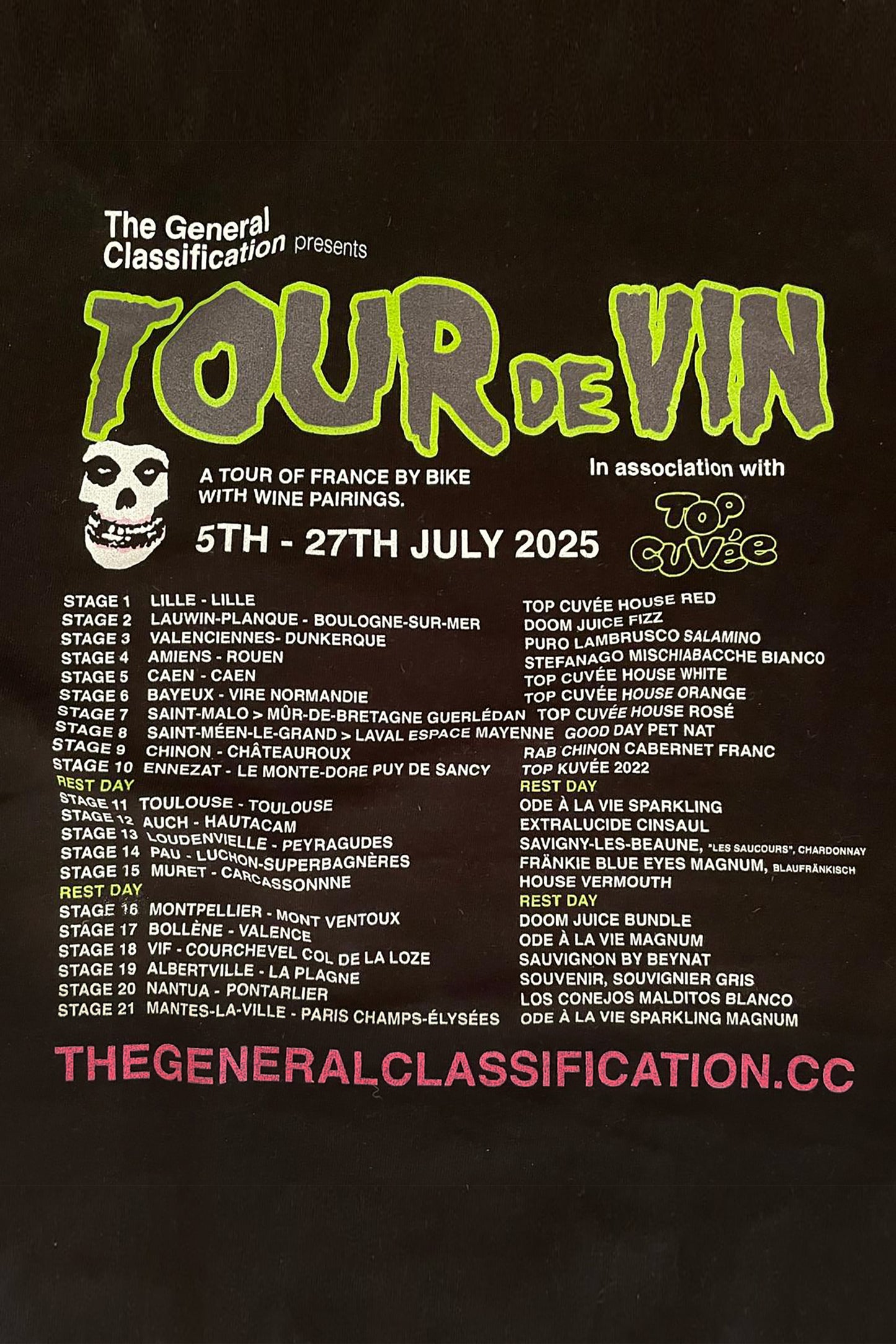 Tour de Vin Souvenir Premium T-Shirt 2025