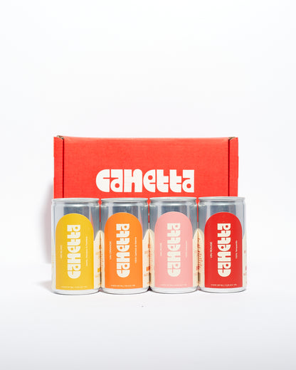 Canetta Wine - Mixed Case of Canned Natural Wine x4 - 187ml per Can