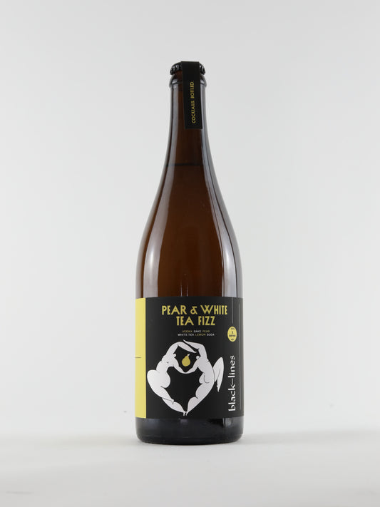 Pear & White Tea Fizz, Black Lines