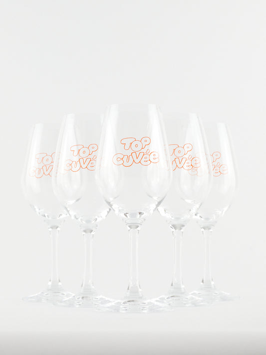 Top Cuvée Home Sommelier Series, Branded Wine Glasses